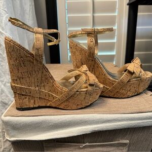 Super sexy Size 8 Bebe Cork Wedge